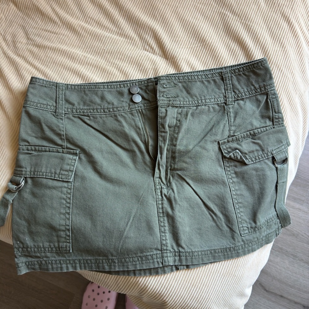 Pacsun Olive Green Women's Cargo Skirt
